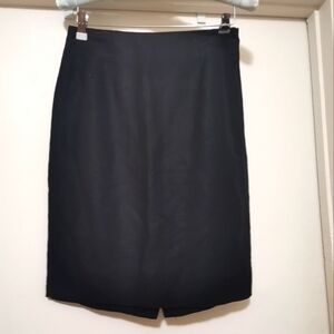 Ann Taylor Linen Skirt black size 6